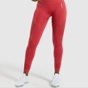 Gymshark Energy Seamless leggings Coral/Red
